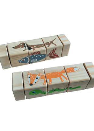 Rotating Blocks with Animals for Kids