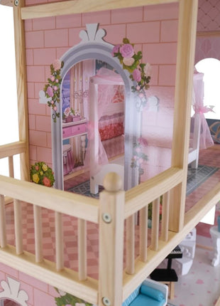 Wooden Dollhouse Emily with LED Lights