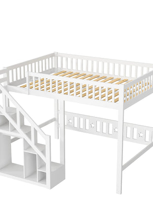 Letto a castello Aura in legno con scrivania e ripiano 140x200 cm Letto a castello singolo in legno massello Letto a castello per bambini