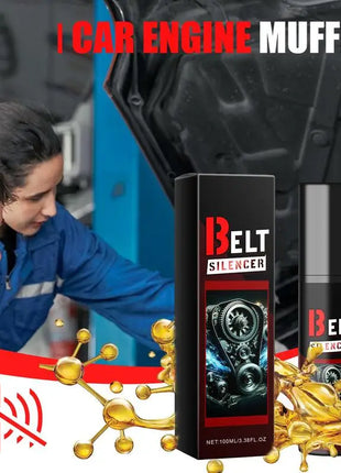 Belt Noise Spray 100ml Belt Noise Lubrication Protection Spray Spray-On Dressing Noise Lubrication Protection Friction Reducer - Riparo82