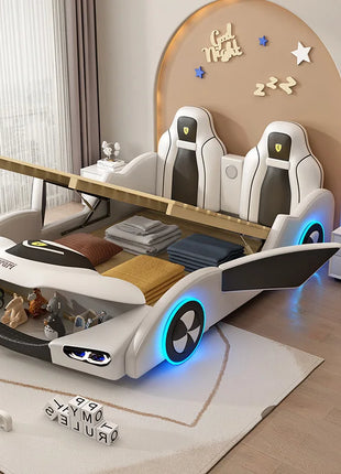 Letto matrimoniale per bambini dal design unico Lusso europeo di lusso pieghevole per bambini Letto matrimoniale moderno Cama Mobili matrimoniali per la casa