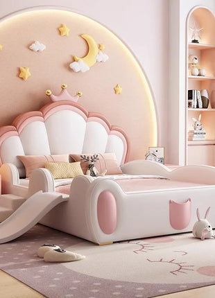 Scale Scivolo Letti per bambini Minimalista Semplice Design bianco Letti moderni per bambini Singolo personalizzato in legno Lettino Per Bambini Mobili per la casa