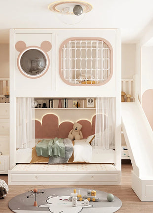 Luxuce Nordic Loft Letti per bambini Decker Guard Rails Personalizzato Single Girls Letti per bambini Stile moderno Camas Infantiles Mobili per la casa