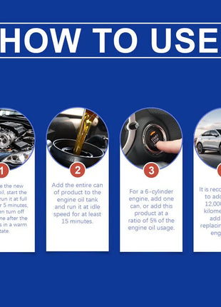 Car Engine Wear Repair Agent Reduce Fuel Consumption Gasoline Diesel Oil Additive Engine Cleaner Catalytic Converter - Riparo82