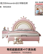 Letti per bambini rosa Europa Decorazione Letti per bambini in legno personalizzati economici semplici Design singolo Moderno Lettino Per Bambini Mobili per la casa