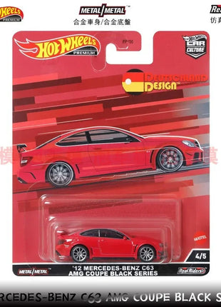 Hot Wheels Deutschland Design Series Modello di auto in lega originale Mercedes Ben C6 Audi S4 Modello di auto Camera Ornamento Ragazzo Regalo di compleanno