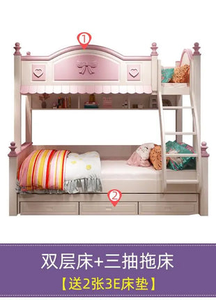 Letti per bambini Luxuce a baldacchino Sicurezza espandibile Design bianco Letto per bambini moderno Principessa Singolo Personalizzato Lettino Per Bambini Mobili per la casa