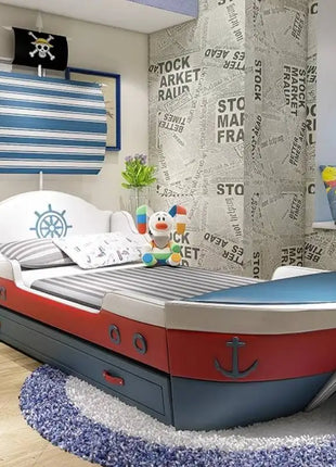Decorazione europea Letti per bambini Telaio di sicurezza in legno Letto singolo in stile moderno per bambini Design per ragazzi Cama Infantil Mobili per la casa