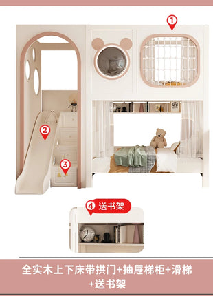 Luxuce Nordic Loft Letti per bambini Decker Guard Rails Personalizzato Single Girls Letti per bambini Stile moderno Camas Infantiles Mobili per la casa