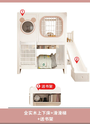 Luxuce Nordic Loft Letti per bambini Decker Guard Rails Personalizzato Single Girls Letti per bambini Stile moderno Camas Infantiles Mobili per la casa