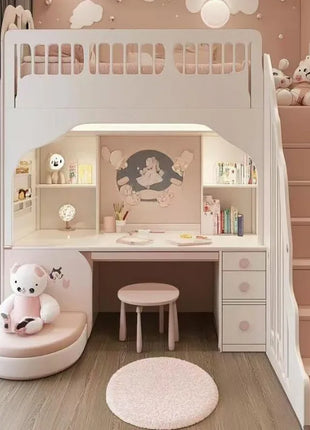 Luxuce Scale Normale Letti per bambini Decker Guardrail Singolo Moderno Ragazze Letti per bambini Principessa Singolo Camas Mobili per bambini Casa