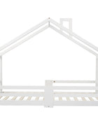 KOMHTOM Letto per bambini 90x200 cm in legno di pino bianco senza materasso