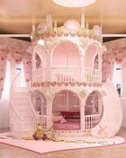 Letto a Castello per Bambini J Normal, Decorazione Moderna con Scivolo, Letto Principessa, Box per Bambini, Arredamento per la Casa