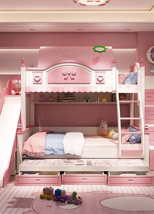 Letti per bambini Luxuce a baldacchino Sicurezza espandibile Design bianco Letto per bambini moderno Principessa Singolo Personalizzato Lettino Per Bambini Mobili per la casa