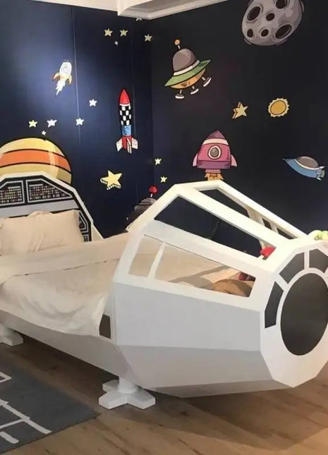 Letti per bambini nordici normali Decorazione Letto per bambini dal design singolo bianco semplice Stile principessa per ragazze Lettino Per Bambini Mobili per la casa