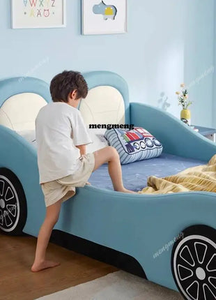 Lettino a forma di auto con sponde di sicurezza, design europeo, box per bambini, mobili moderni per la casa