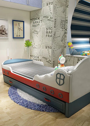 Decorazione europea Letti per bambini Telaio di sicurezza in legno Letto singolo in stile moderno per bambini Design per ragazzi Cama Infantil Mobili per la casa
