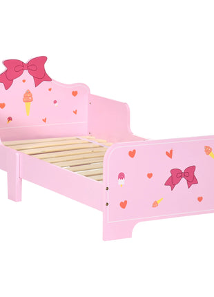 Zonekiz Letto per Bambini in Legno 143X74X59 cm per Bambini 3-6 Anni Carico 80 kg