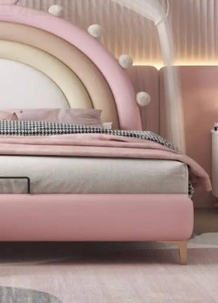 Letti per bambini rosa Europa Decorazione Letti per bambini in legno personalizzati economici semplici Design singolo Moderno Lettino Per Bambini Mobili per la casa