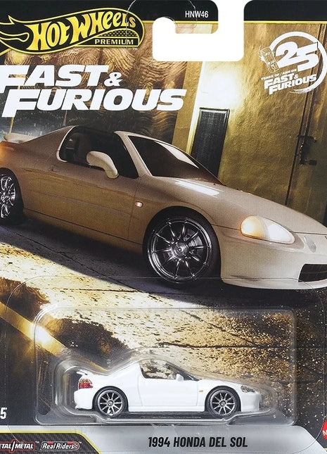 Hot Wheels Premium 2026 Veloce e Furioso 25° Anniv. '94 HONDA DEL SOL 1:64 pressofuso in lega di metallo corpo classico film auto da collezione