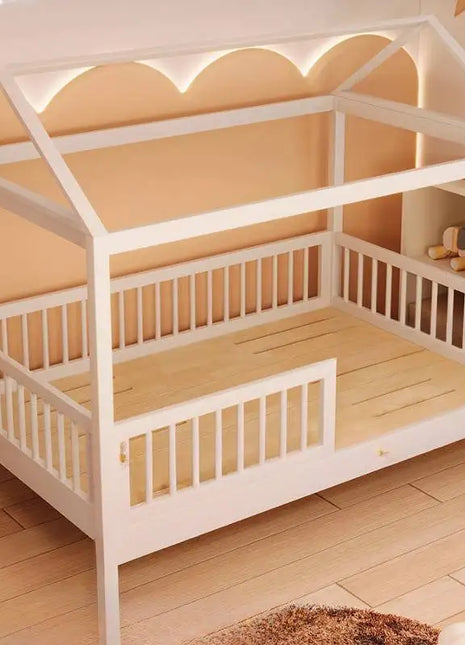 Letti per bambini in legno di sicurezza, semplici e lussuosi, design singolo, per ragazzi, letto per bambini, stile moderno, personalizzato, mobili per la casa