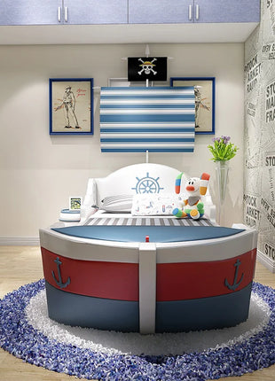 Decorazione europea Letti per bambini Telaio di sicurezza in legno Letto singolo in stile moderno per bambini Design per ragazzi Cama Infantil Mobili per la casa
