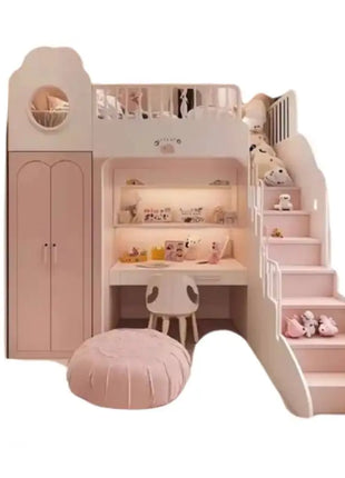 Luxuce Scale Normale Letti per bambini Decker Guardrail Singolo Moderno Ragazze Letti per bambini Principessa Singolo Camas Mobili per bambini Casa