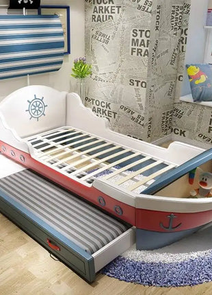 Decorazione europea Letti per bambini Telaio di sicurezza in legno Letto singolo in stile moderno per bambini Design per ragazzi Cama Infantil Mobili per la casa