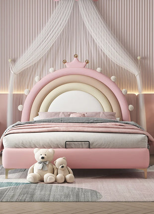 Letti per bambini rosa Europa Decorazione Letti per bambini in legno personalizzati economici semplici Design singolo Moderno Lettino Per Bambini Mobili per la casa