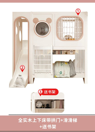 Luxuce Nordic Loft Letti per bambini Decker Guard Rails Personalizzato Single Girls Letti per bambini Stile moderno Camas Infantiles Mobili per la casa