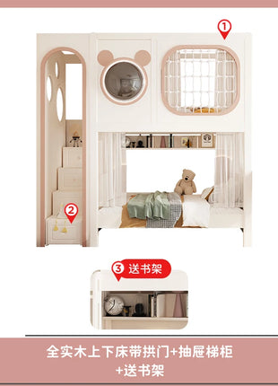 Luxuce Nordic Loft Letti per bambini Decker Guard Rails Personalizzato Single Girls Letti per bambini Stile moderno Camas Infantiles Mobili per la casa