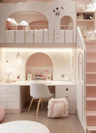 Luxuce Scale Normale Letti per bambini Decker Guardrail Singolo Moderno Ragazze Letti per bambini Principessa Singolo Camas Mobili per bambini Casa