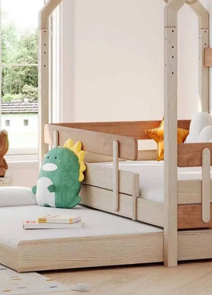 Letti per bambini a due piani Letti per bambini singoli nordici semplici e minimalisti in legno Design personalizzato Moderno Lettino Per Bambini Mobili per la casa