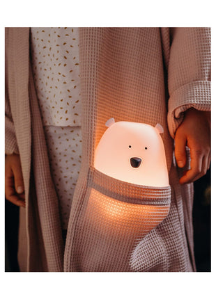 Big Bear Silicone Lamp with Remote - Pink