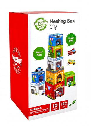 City Vehicles in Boxes Puzzle Cubes