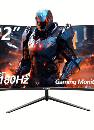 Monitor da gioco curvo Gawfolk 32  180Hz 1080p Full HD compatibile VESA senza cornice 1500R1800R senza conversione 110V220V ideale per il gaming su pz e console monitor da gioco  Design schermo curvo  Display senza cornice