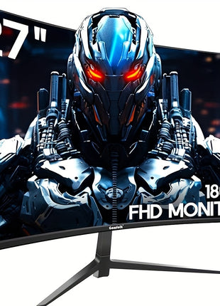 Monitor da Gioco Curvo Gawfolk 27 Pollici 1K180Hz Schermo pz Full HD Risoluzione 19201080P Senza Altoparlanti Cornice Nera con Tecnologia Eye Protection e Supporto VESA