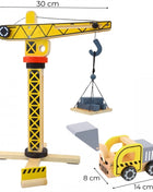 Wooden Construction Site With Vehicles