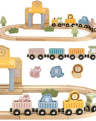 Wooden Train Set, 30 pcs