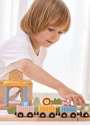 Wooden Train Set, 30 pcs