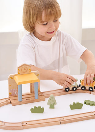 Wooden Train Set, 30 pcs