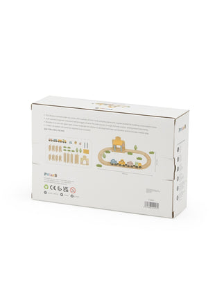 Wooden Train Set, 30 pcs