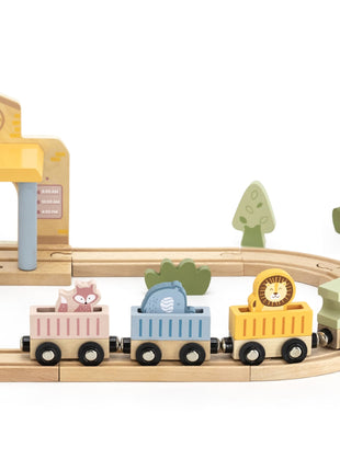 Wooden Train Set, 30 pcs