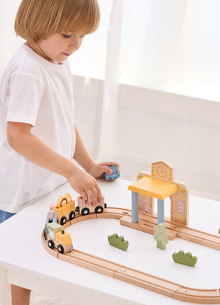 Wooden Train Set, 30 pcs